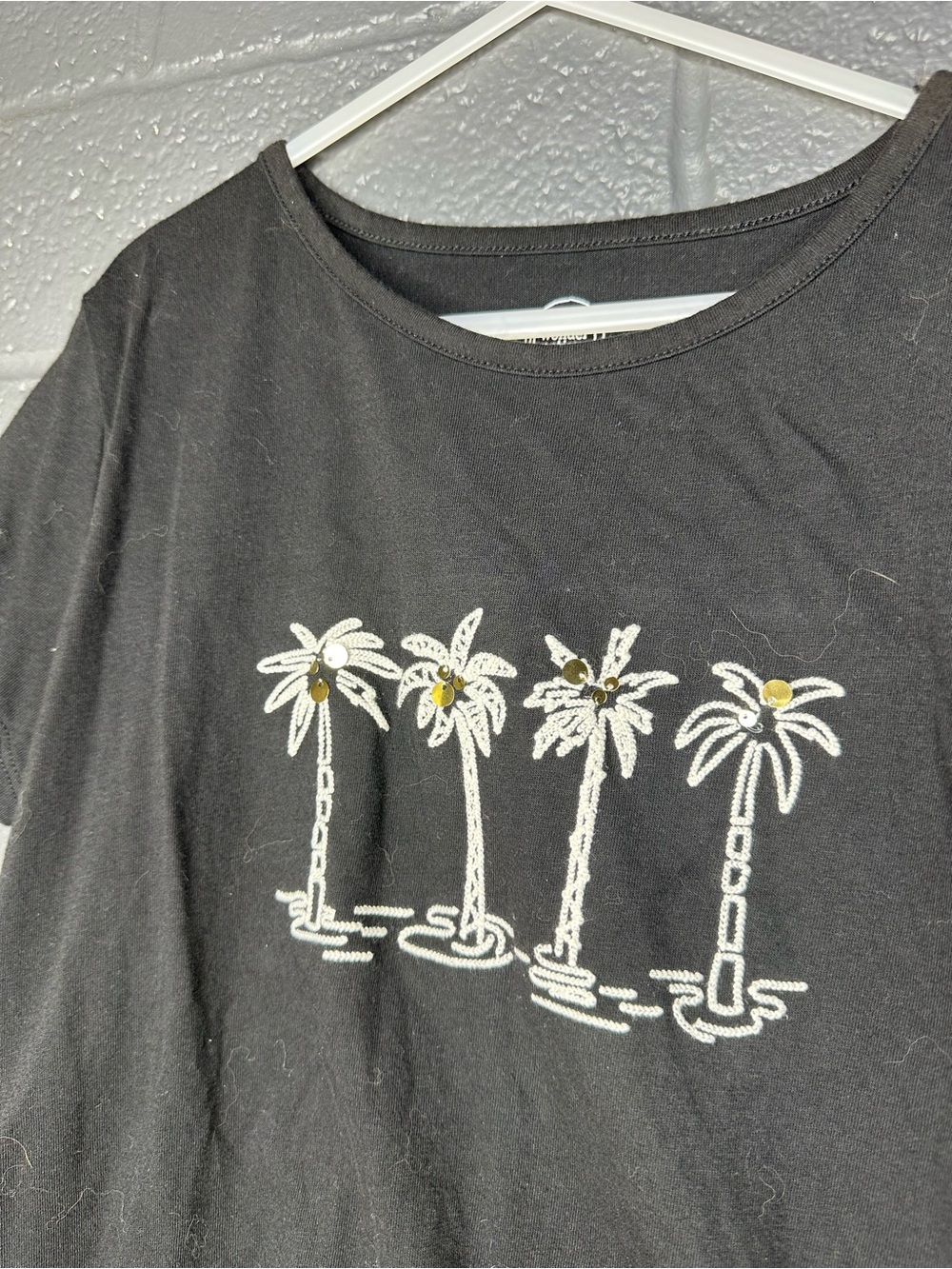 Wonder Nation Brand - Black Palm Tree Graphic Tee - Kids L (10-12) - Picture 4 of 8